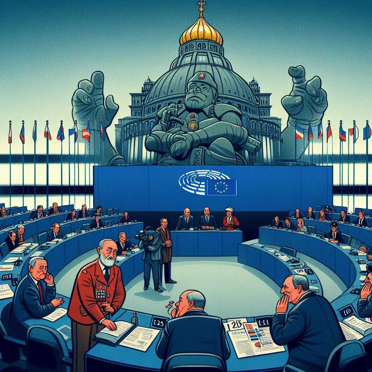 Europos Parlamentas smerkia Rusijos pastangas pakenkti Europos demokratijai