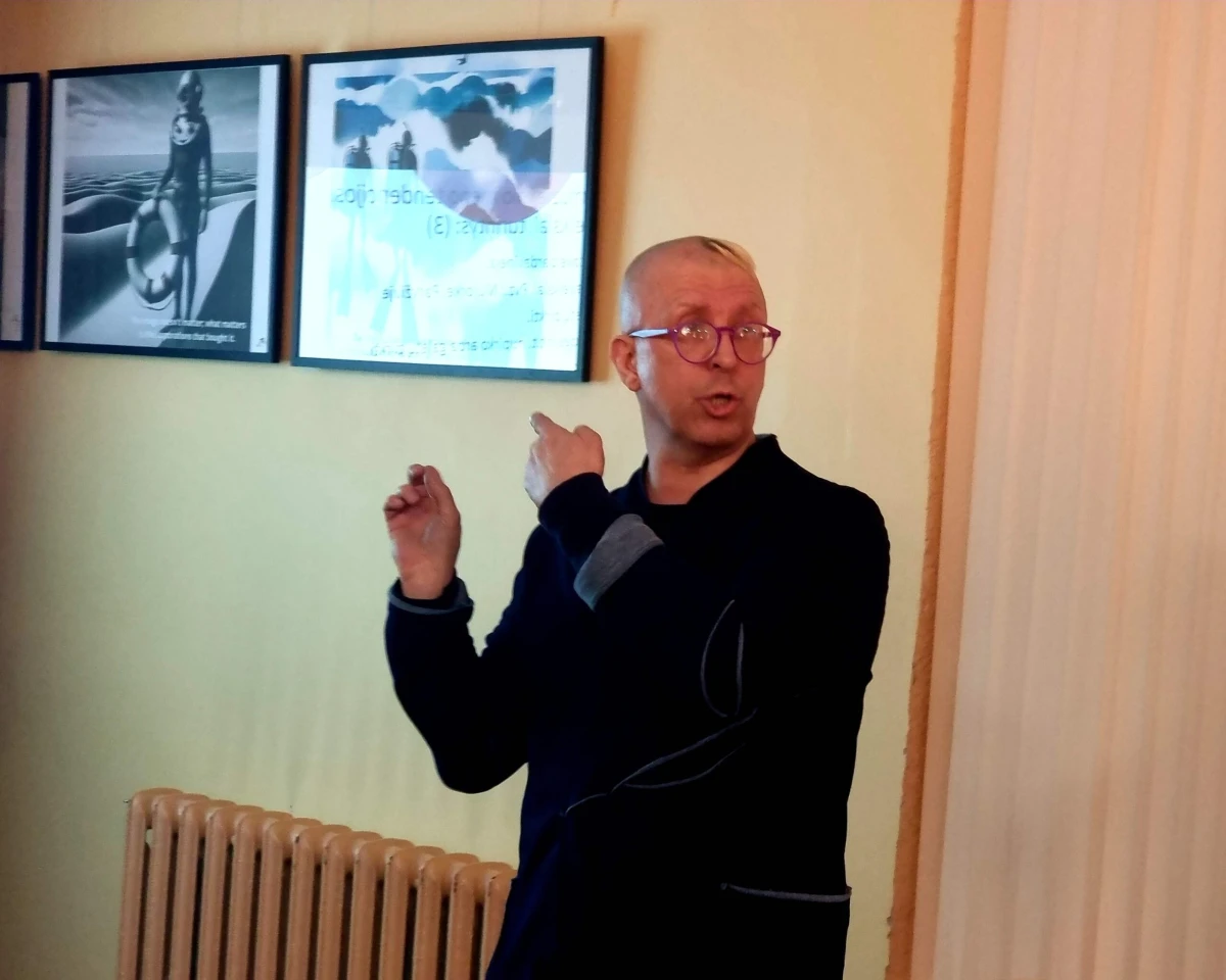 "Židinio" bibliotekoje lankėsi Tomas Lagūnavičius
