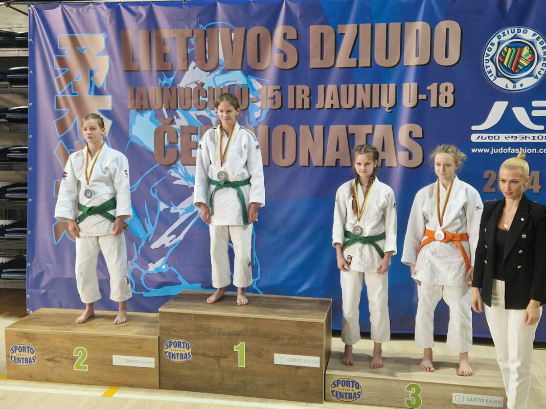 Lietuvos dziudo čempionate iškovoti 2 medaliai