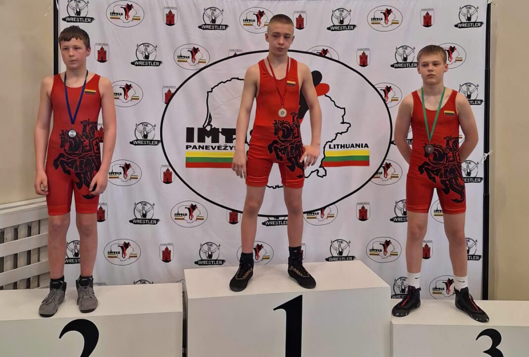 Lietuvos vaikų U13 imtynių žaidynėse iškovotas čempiono titulas