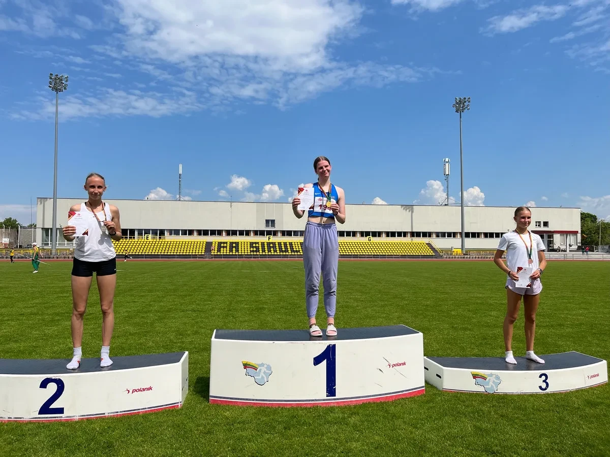 Panevėžio sporto centro lengvaatletė S. Paukštytė - Lietuvos daugiakovių čempionė