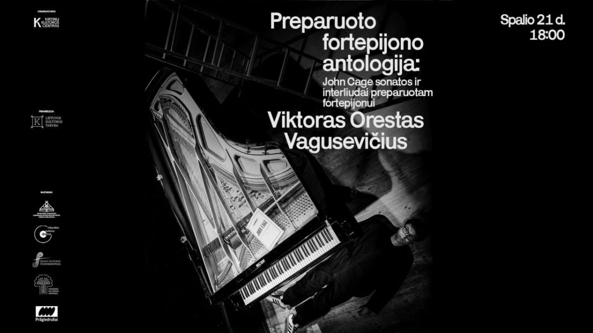 Preparuoto fortepijono antologija: bibliotekoje skambės John Cage kūryba