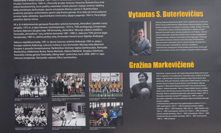 „Kalnapilio“ arenoje - ilgamečio Panevėžio rankinio federacijos prezidento V. S. Buterlevičiaus knygos pristatymas