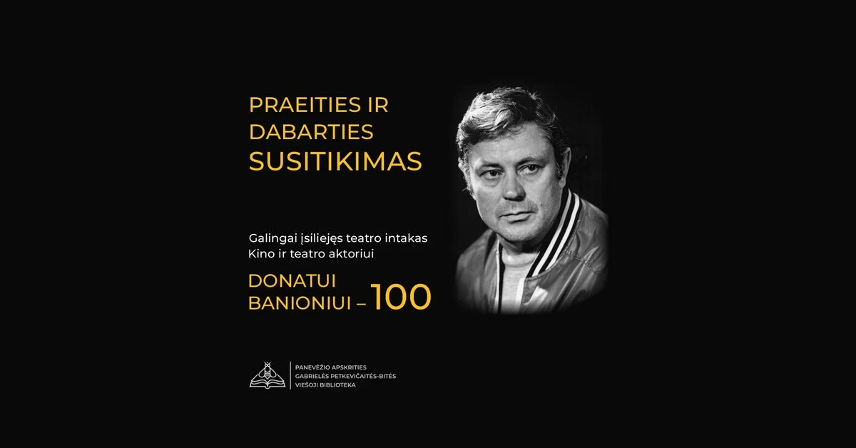 DONATAS BANIONIS plakatas 2024 10 22 FB