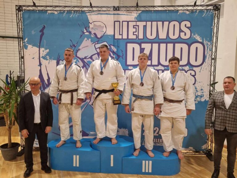 lietuvos dziudo čempionate užimtos prizinės vietos