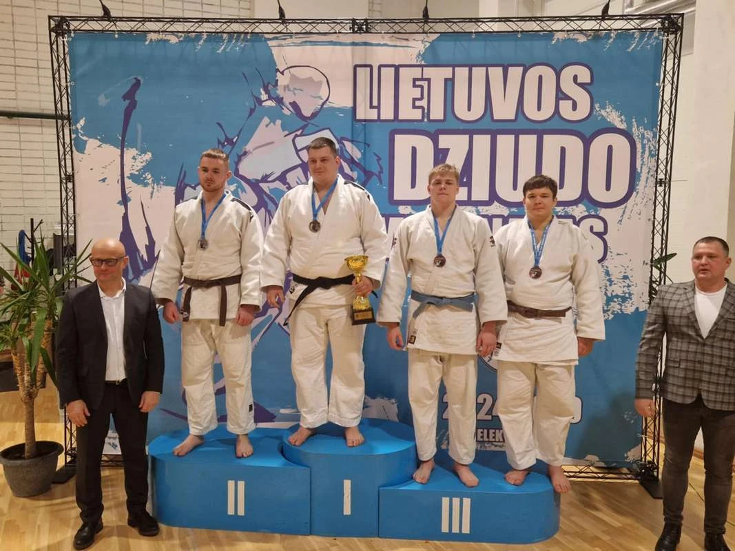 lietuvos dziudo čempionate užimtos prizinės vietos