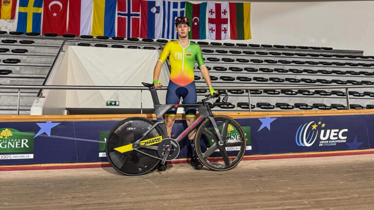 tarptautinėse dviračių sporto treko varžybose a. bilertas iškovojo 1-ą vietą