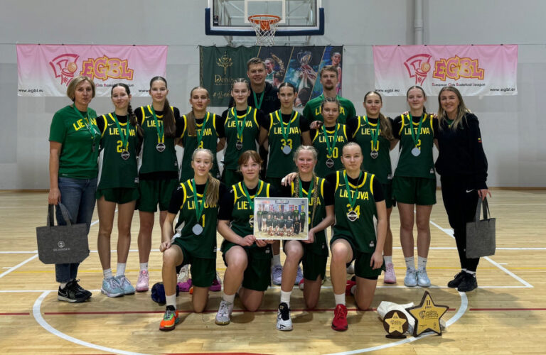 egbl ture panevėžio sporto centro krepšininkės su šalies komanda iškovojo sidabrą
