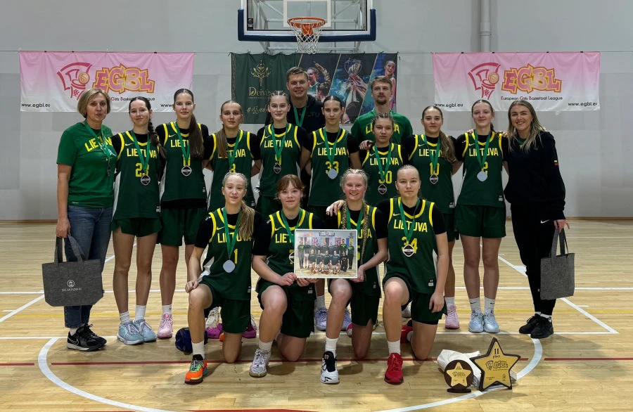 egbl ture panevėžio sporto centro krepšininkės su šalies komanda iškovojo sidabrą