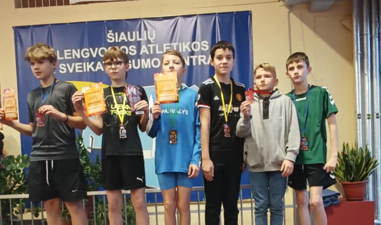 Panevėžio sporto centro lengvaatlečiai užėmė prizines vietas