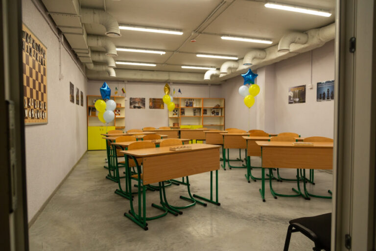 Ukrainoje, Odesos regione, atidaryta pirmoji ES lėšomis finansuota požeminė slėptuvė – mokykla