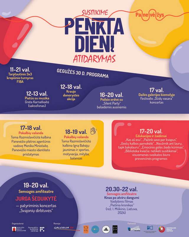 Panevėžyje startuoja vasaros festivalis „Susitikime penktadienį“