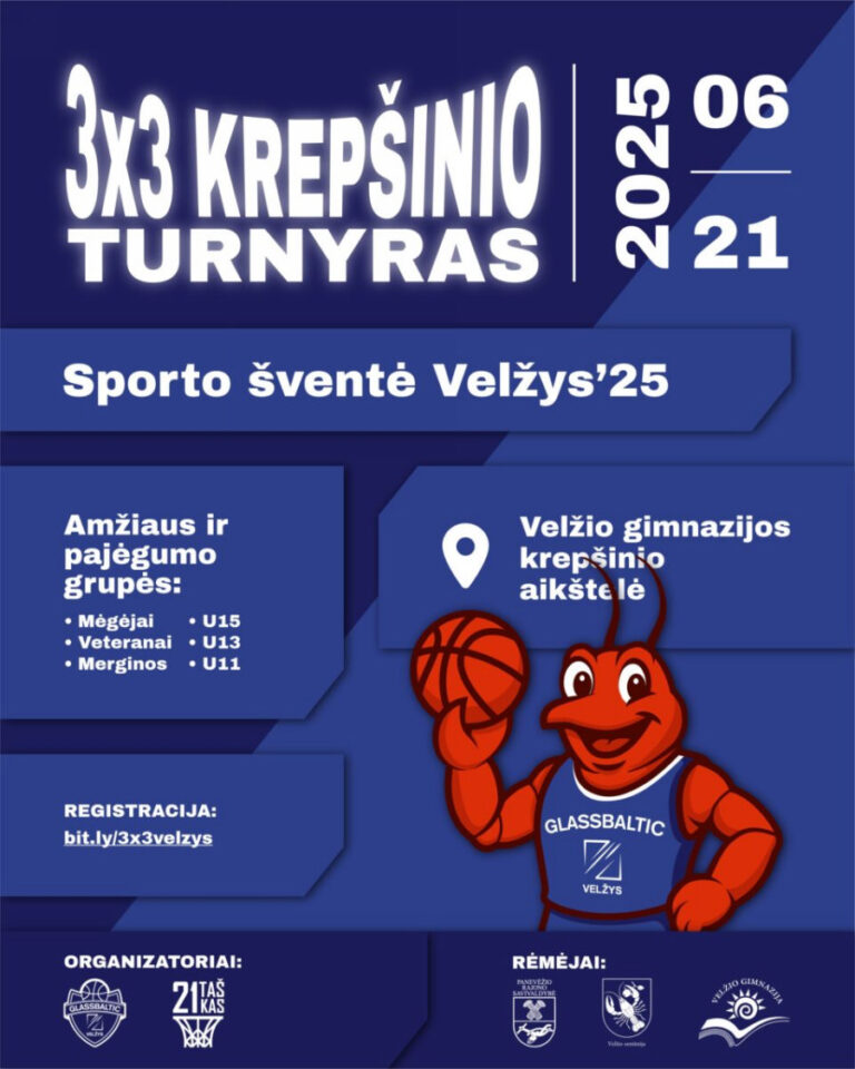 Velžyje vyks antroji „Sporto šventė. Velžys‘25“