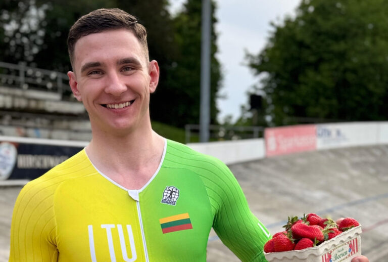 Panevėžio sporto centro dviratininkas L. Vinskas sužibėjo tarptautinėje arenoje