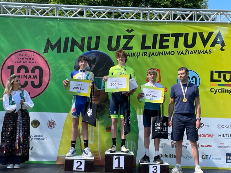Panevėžio sporto centro dviratininkai iškovojo auksą ir sidabrą