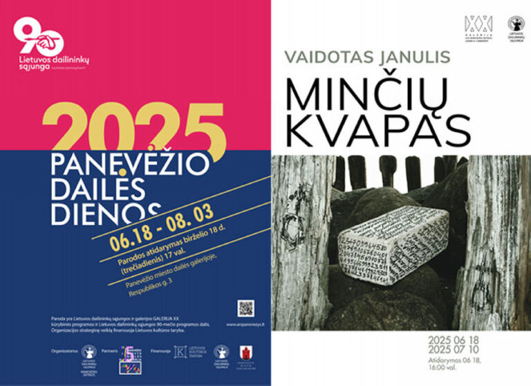 Birželio 18 d. atidaromos dvi parodos