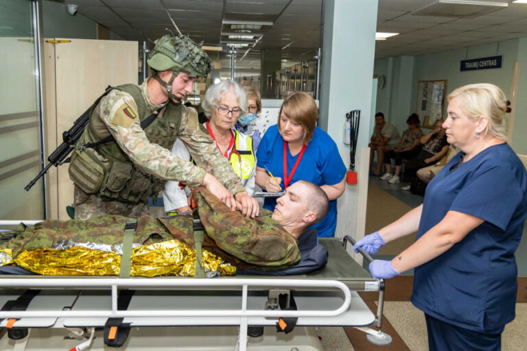 Respublikinėje Panevėžio ligoninėje – karinės pratybos