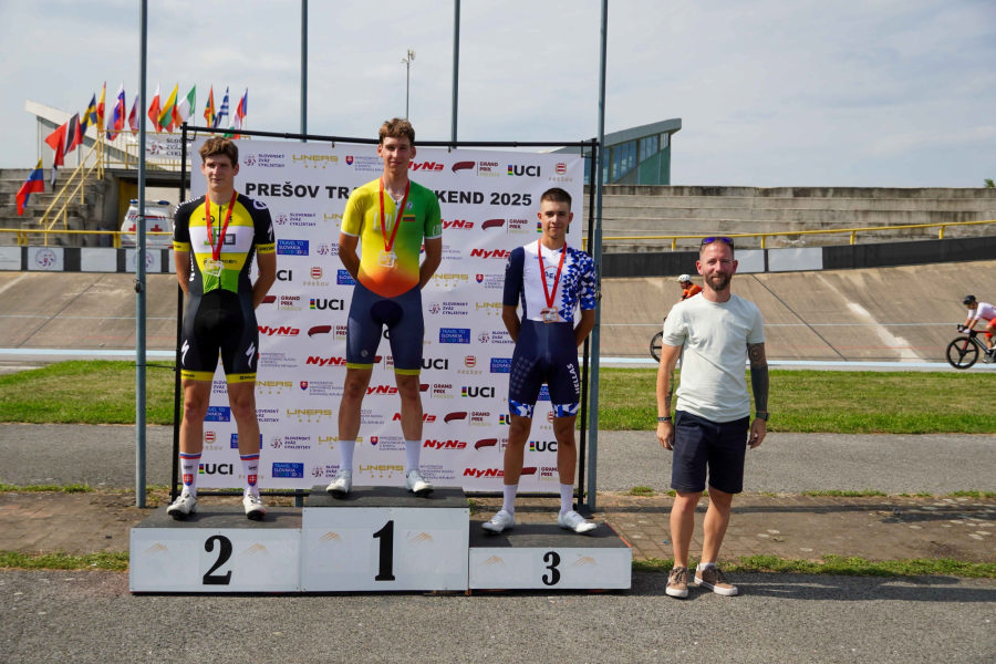 R.Sargūno sporto gimnazijos dviratininkai tarptautinėse treko varžybose iškovojo medalius