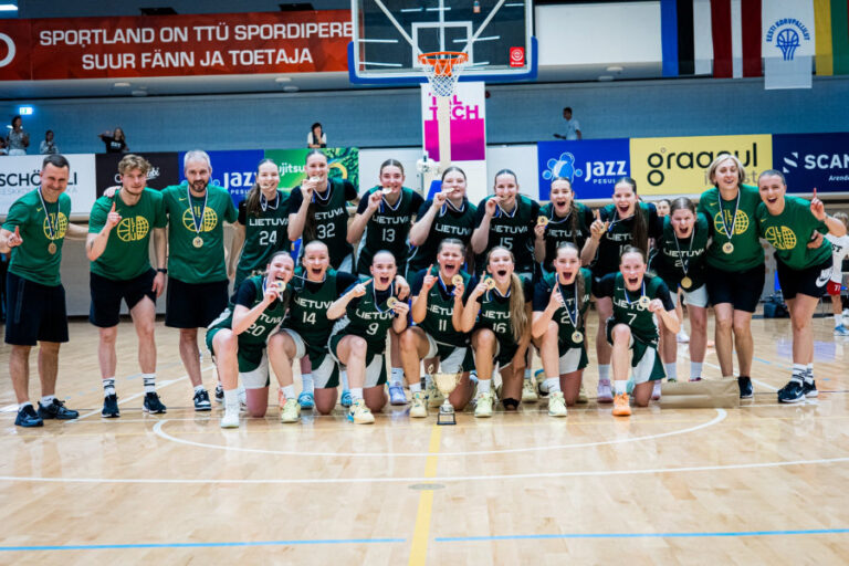 Panevėžio sporto centro ugdytinės su šalies rinktine tapo Baltijos taurės čempionėmis