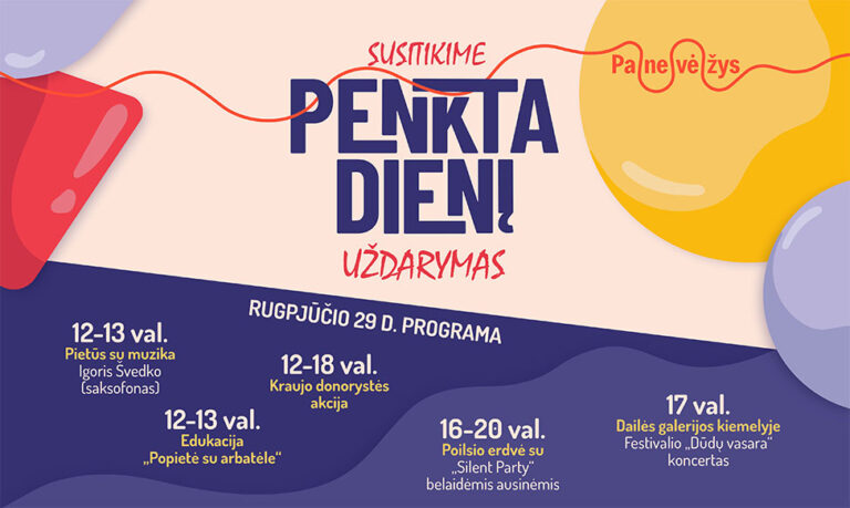 Panevėžyje rugpjūčio 29-ąją – vasaros festivalio „Susitikime penktadienį“ uždarymas