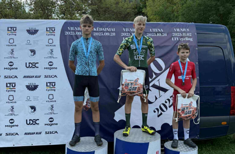 R.Sargūno gimnazijos dviratininkas iškovojo sidabro medalį