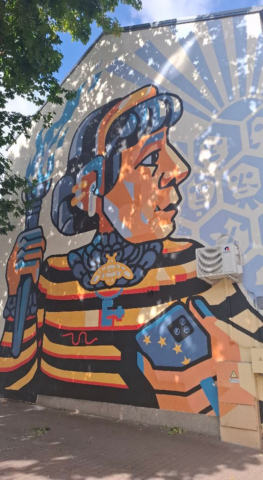 „Erasmus+“ siena: įžiebk pokytį“!: naujas gatvės meno kūrinys Panevėžyje