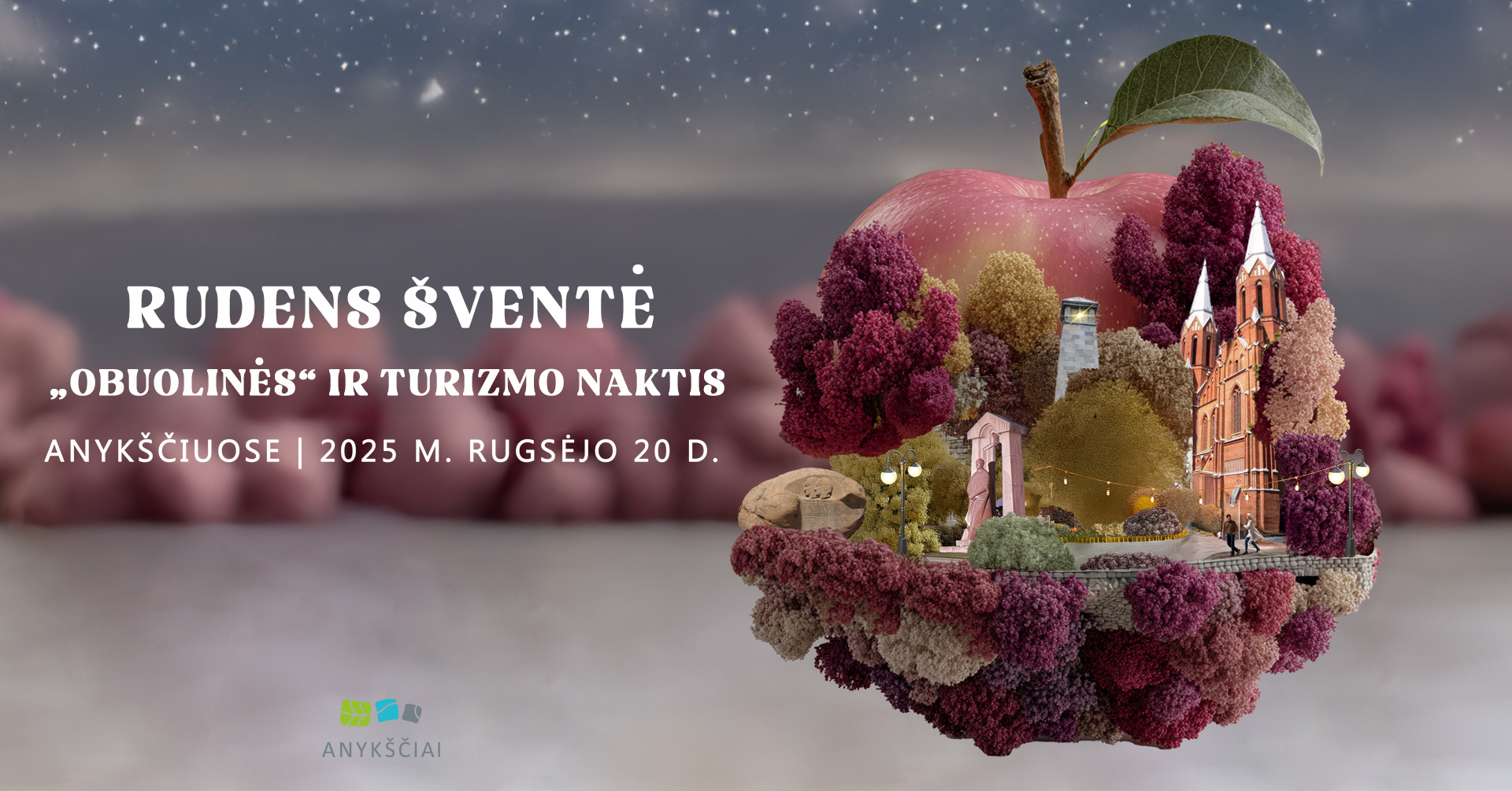 Anykščiai kviečia į spalvingą rudens šventę – „Obuolinės“ ir turizmo naktis