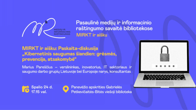 Su Mariumi Pareščiumi – apie kibernetinį saugumą