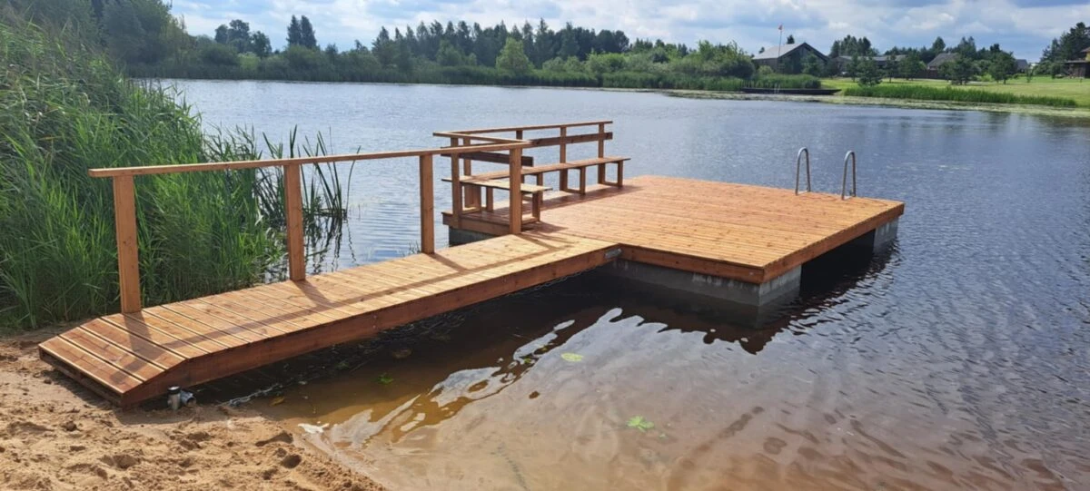 Molainių kaime įgyvendintas pontoninio liepto projektas