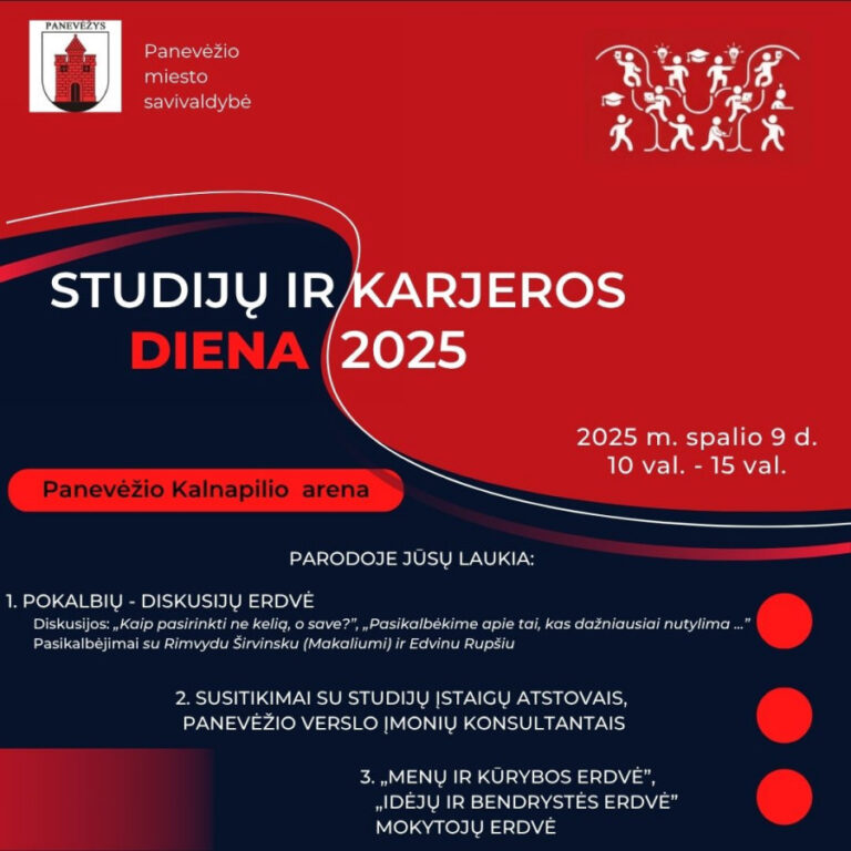 Panevėžyje vyks „Studijų ir karjeros diena“