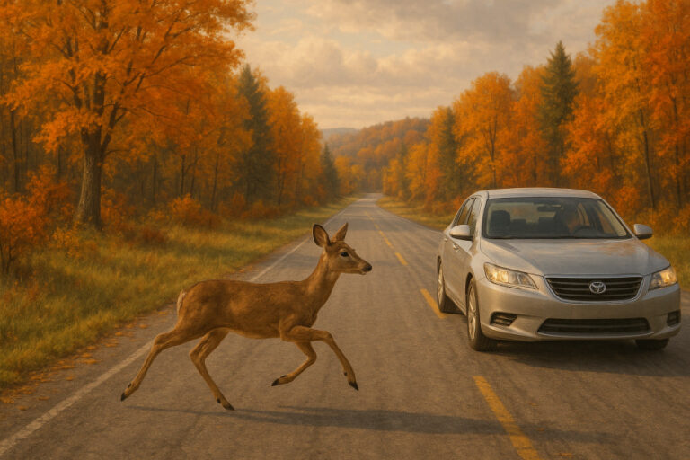 Priešais automobilį iššoko stirna: tyrimas atskleidė kaip elgtųsi vairuotojai