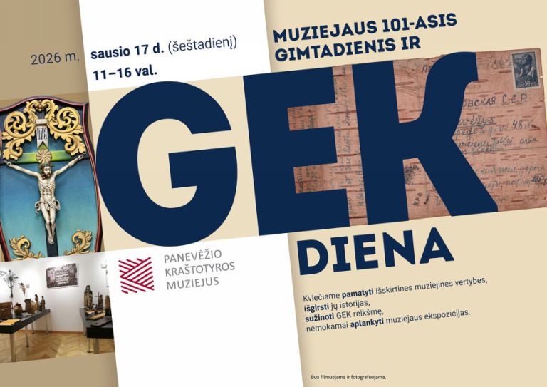 „GEK diena muziejuje“: Panevėžio kraštotyros muziejus švenčia gimtadienį ir atveria paslaptingas saugyklas 2 „GEK diena muziejuje“: Panevėžio kraštotyros muziejus švenčia gimtadienį ir atveria paslaptingas saugyklas - Paninfo.lt