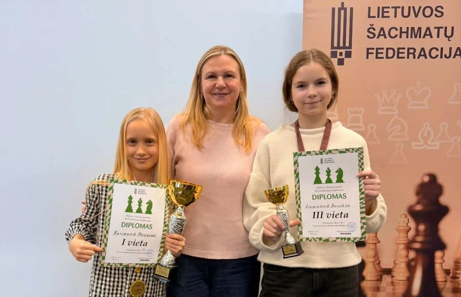 Panevėžio šachmatų triumfas Birštone: jaunoji M. Katinaitė iškovojo Lietuvos čempionės titulą