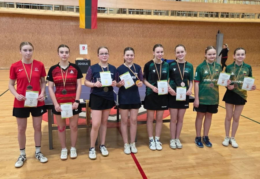 Panevėžio sporto centro stalo tenisininkėms – Lietuvos čempionato bronza