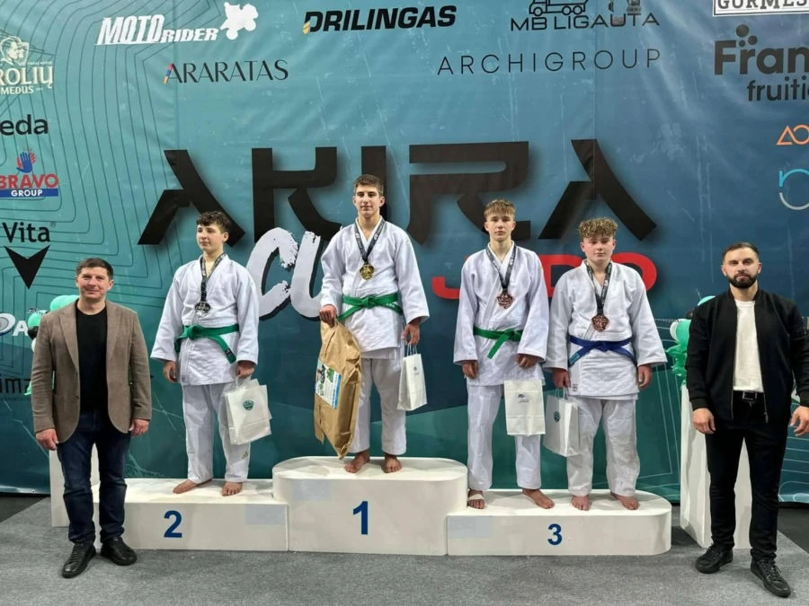 Panevėžiečių triumfas ant tatamio: tarptautiniame „Akira taurės“ turnyre iškovoti sidabro ir bronzos medaliai