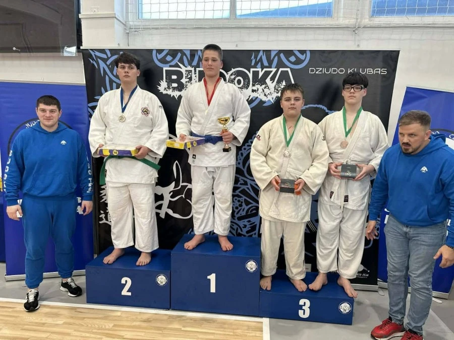 Marijampolėje vykusiame dziudo turnyre – keturi Panevėžio sportininkų medaliai