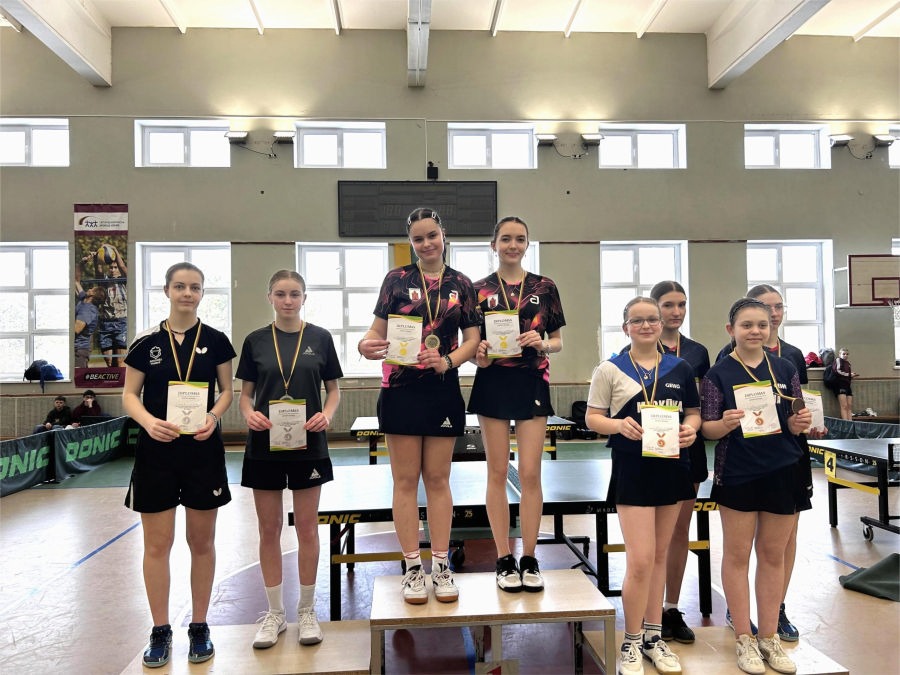 Auksinis panevėžietės finišas: Smiltė Morkūnaitė tapo Lietuvos jaunių stalo teniso čempione 1 Smiltė 1 vieta