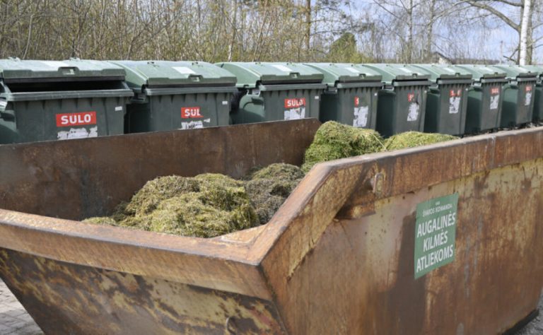 Panevėžio rajono sodininkų patogumui – konteineris žaliosioms atliekoms