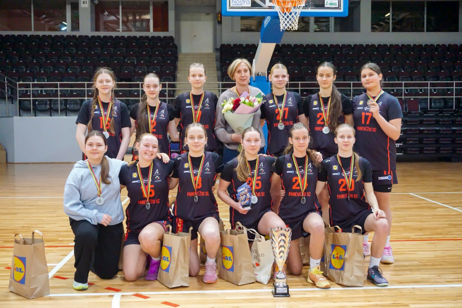 Panevėžio sporto centro krepšininkės – MKL U16 vicečempionės