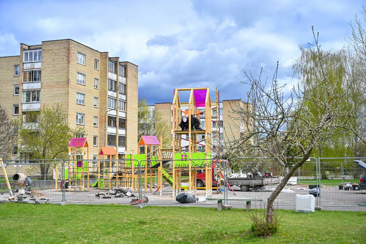 Panevėžyje kuriamas Dainavos skveras: erdvė bendruomenei atsivers iki vasaros