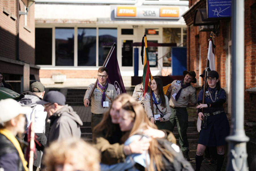 Panevėžyje – skautiška pavasario šventė, šimtai jaunųjų skautų keliaus Siauruku