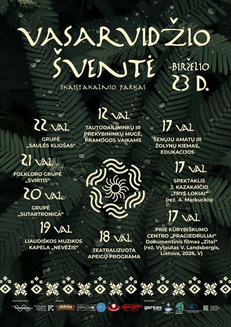 Panevėžys kviečia į Vasarvidžio šventę Skaistakalnio parke