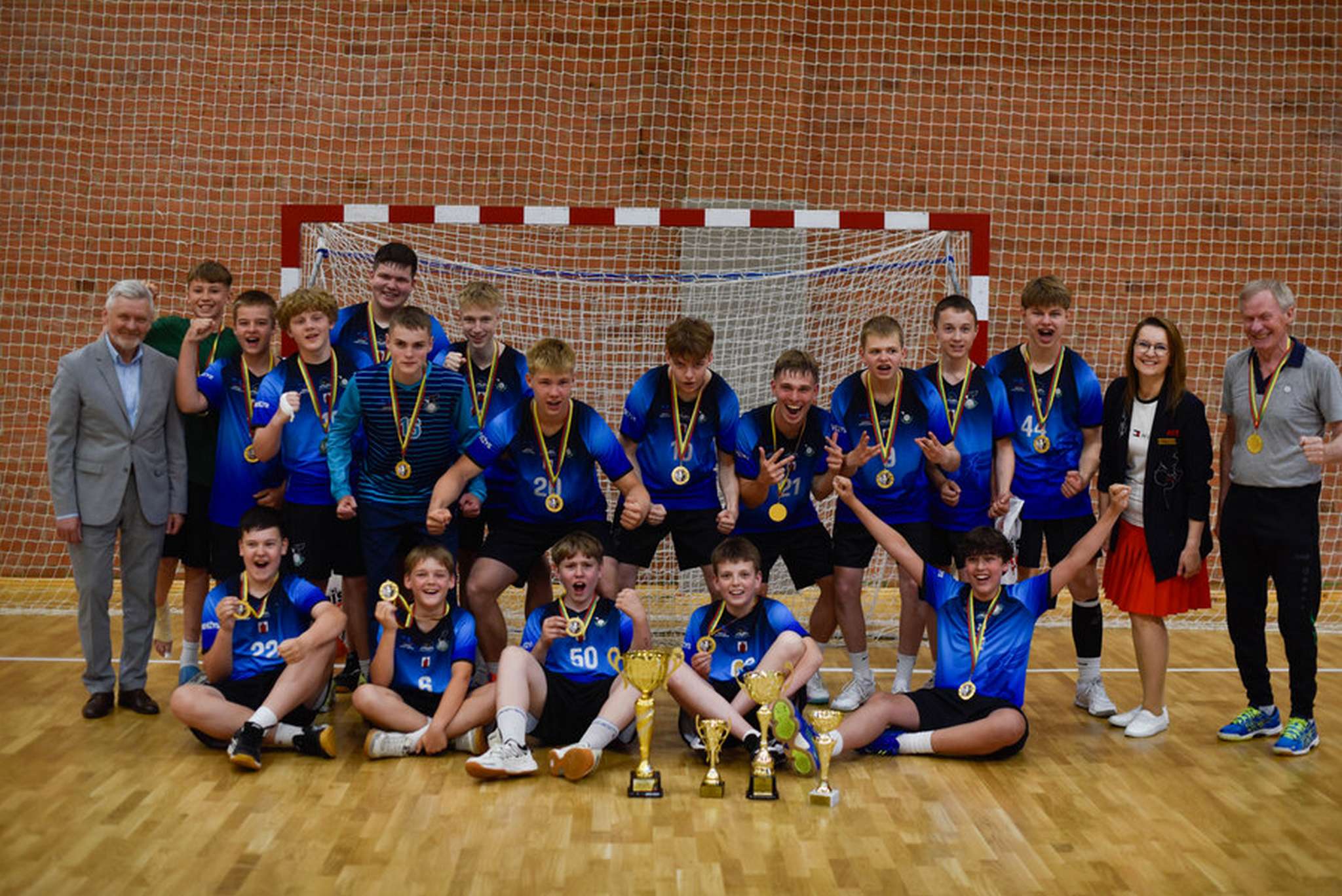 Panevėžio sporto centro U15 rankininkai trečią kartą iš eilės tapo Lietuvos čempionais