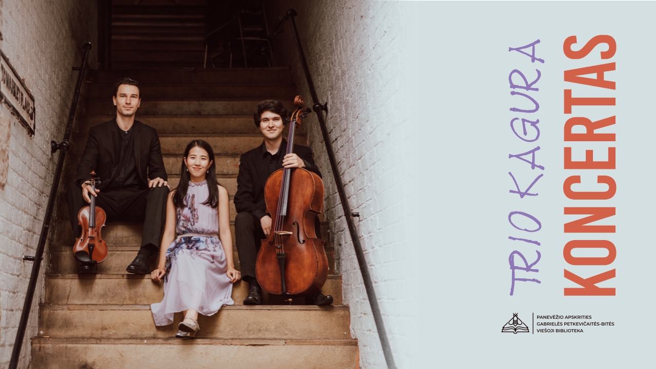 Bibliotekoje – tarptautinio kolektyvo „Trio Kagura“ koncertas