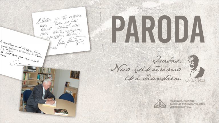 Nauja paroda Juozo Miltinio memorialiniame bute