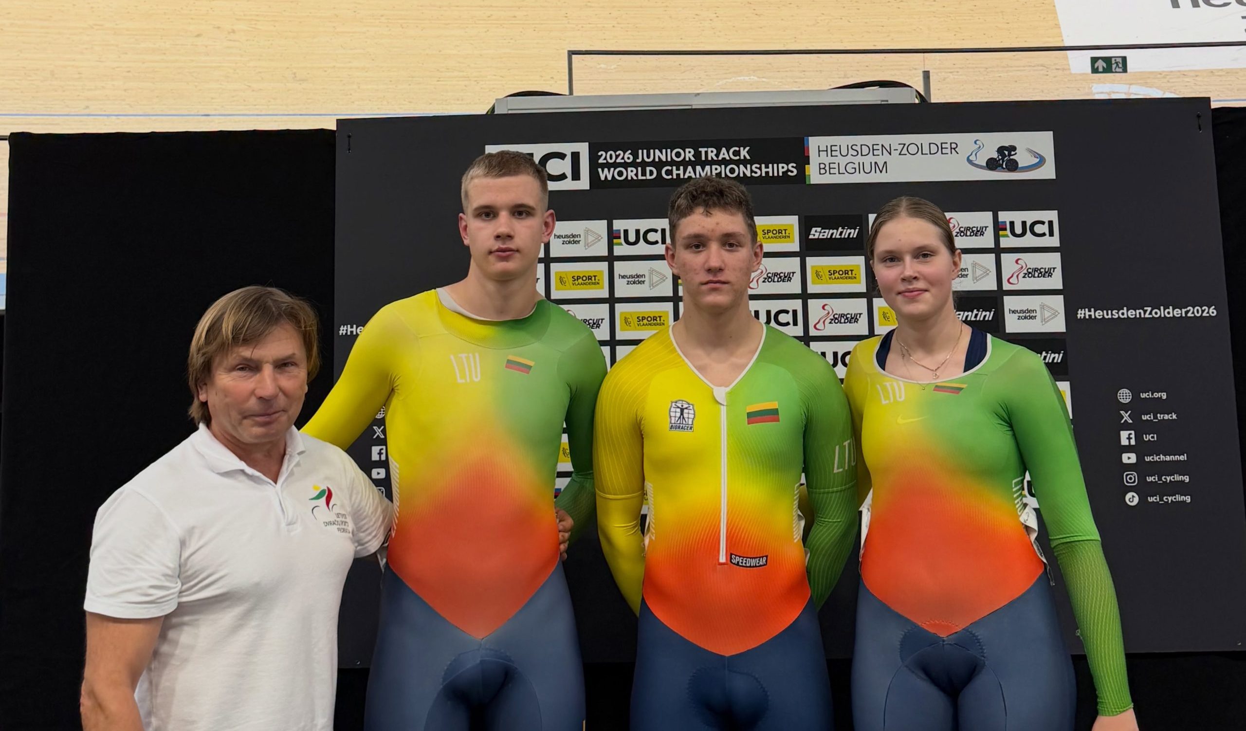 Panevėžio sporto centro dviratininkai varžėsi pasaulio jaunių treko čempionate