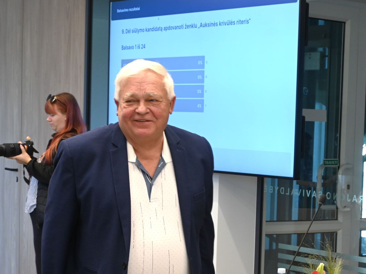 Panevėžio rajono taryba „Auksinės krivūlės riterio“ apdovanojimui pasirinko Albiną Kisielį