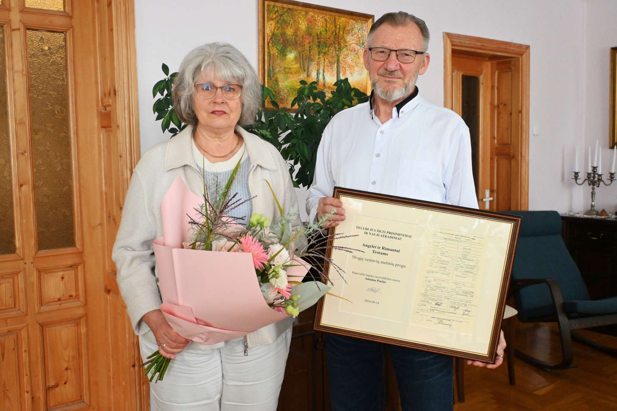 Su dainomis per gyvenimą: Trotų šeima atšventė auksines vestuves Su dainomis per gyvenimą: Trotų šeima atšventė auksines vestuves