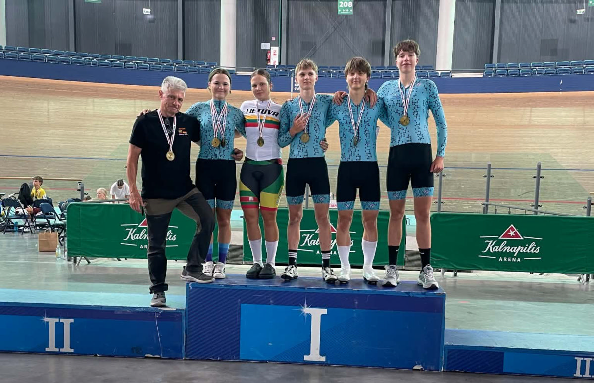Panevėžio sporto gimnazijos dviratininkai Lietuvos treko čempionate iškovojo medalius