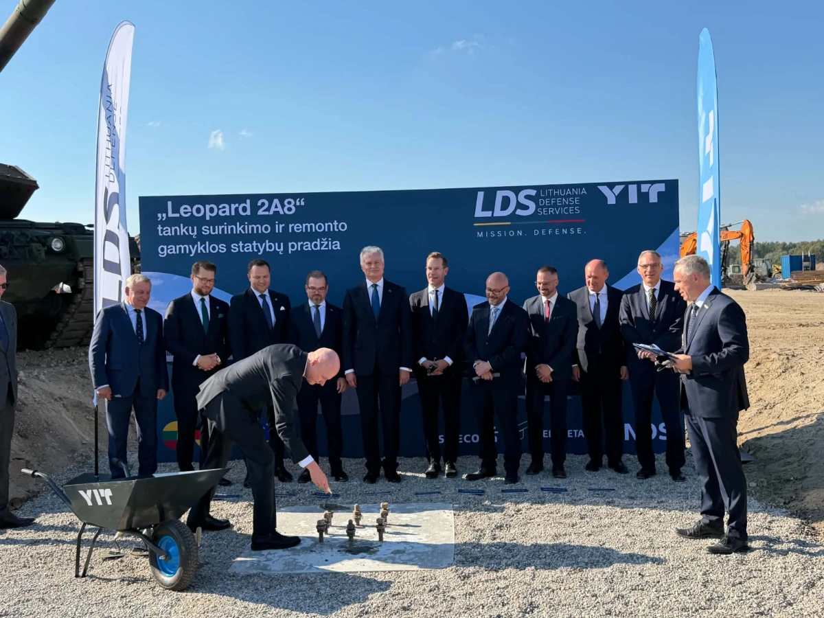 Istorinis žingsnis Lietuvos gynybos pramonei: pradėta „Leopard 2A8“ tankų surinkimo ir remonto gamyklos statyba